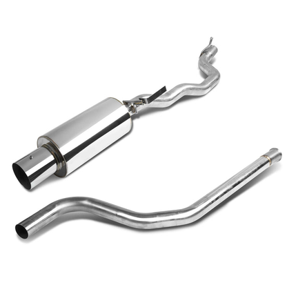 TUBERIA CATBACK CATBACK - 95-05 PONTIAC SUNFIRE / 96-05 CHEVY CAVALIER 2.2L - SINGLE TIP - STAINLESS STEEL