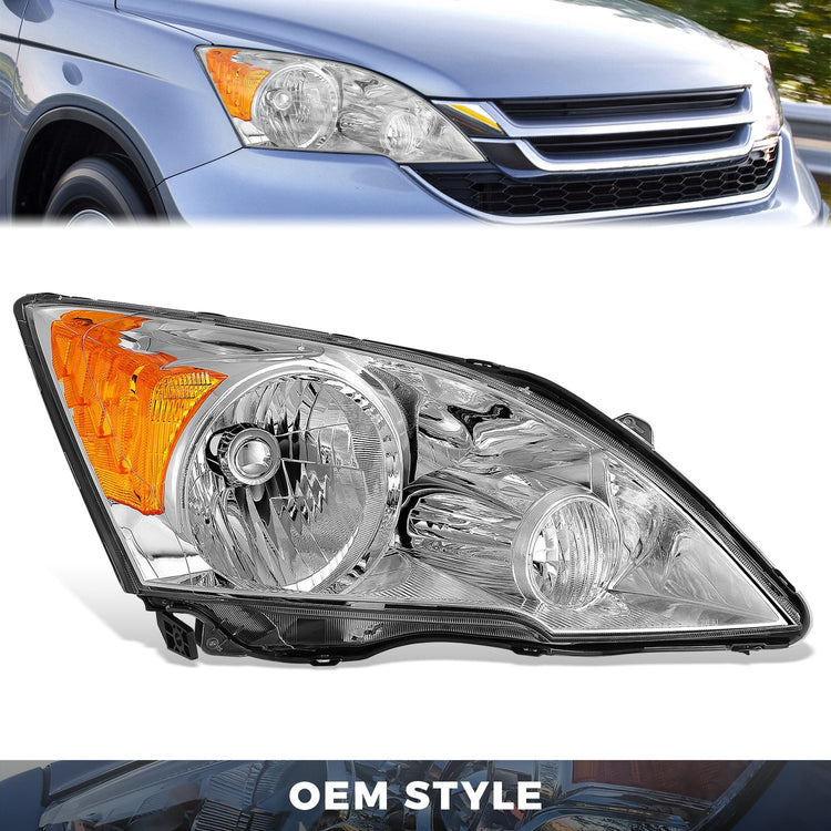 FAROS OE STYLE - 07-11 HONDA CR-V - 9003 HIGH / LOW BEAM / 168 MARKER / 7440NA TURN SIGNAL - CHROME HOUSING - RIGHT