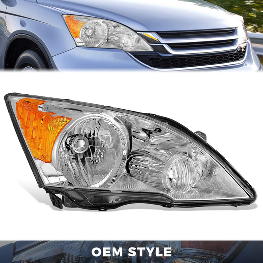 FAROS OE STYLE - 07-11 HONDA CR-V - 9003 HIGH / LOW BEAM / 168 MARKER / 7440NA TURN SIGNAL - CHROME HOUSING - RIGHT
