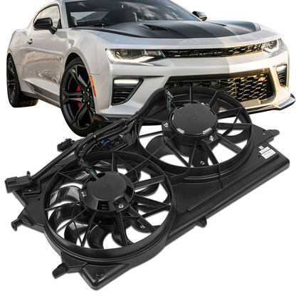 ABANICOS OE STYLE - 00-02 FORD FOCUS - WITH A/C - DUAL FAN PLUGS - DOHC/SOHC