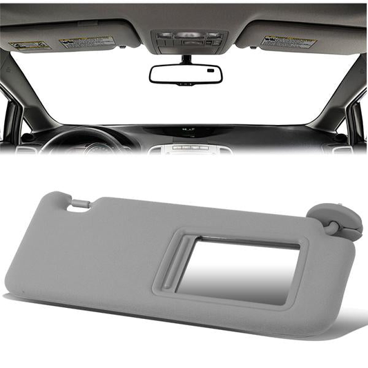 nan SUN VISOR - 09-16 TOYOTA VENZA - FITS ILLUMINATED MODELS - PASSENGER SIDE - GRAY