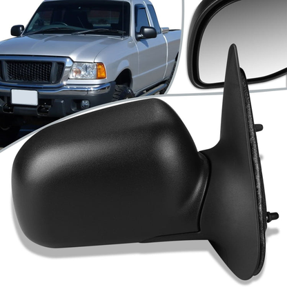 RETROVISOR MIRROR - OEM - 96-98 MAZDA B2300, B2500, B3000, B4000 / 98-03 FORD RANGER - MANUAL - TEXTURED - BLACK - RIGHT