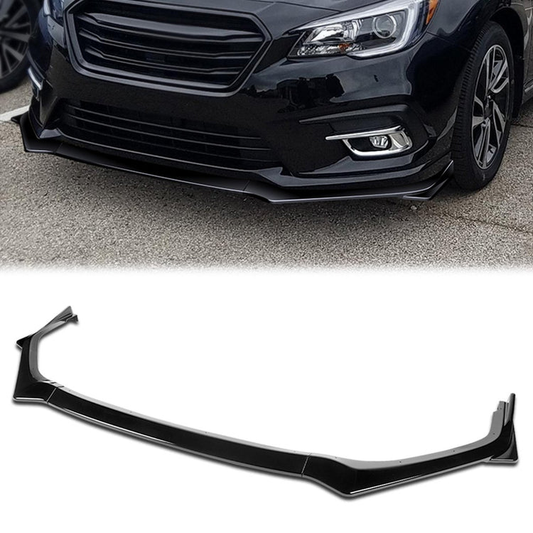 LIP FRONTAL 19-20 SUBARU LEGACY - REQUIRES DRILLING BUMPER FOR INSTALLATION -3PC - PAINTED GLOSS BLACK