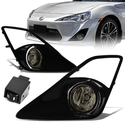FAROS DE NIEBLA 13-16 SCION FRS - WITH SWITCH, BEZEL - H11 BULB - SMOKE