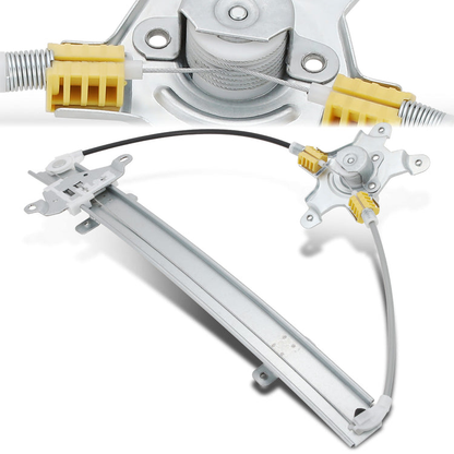 REGULADOR DE VENTANA WINDOW MOTORS & REGULATORS - METALLIC - 91-94 NISSAN SENTRA/91-12 NISSAN TSURU SEDAN / WAGON - METALLIC - BARE STEEL/PLASTIC