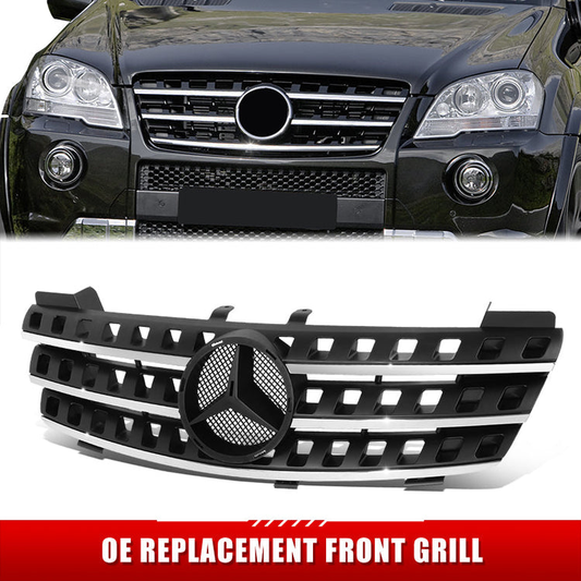 PARRILLA GRILLE - BZ W164 '06-'11(M-CLS)/ GRILLE ASS'Y 06-08/ CHROME/GRAY/ W/O AMG PKG/ W/O SPORT PKG (EU=USA)