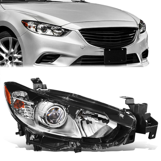 FAROS OE STYLE - 14-17 MAZDA 6 - FITS HALOGEN HEADLIGHT MODELS - H11 LOW BEAM / 9005 HIGH BEAM / 7443NA SIDE MARKER / 7443NA TURN SIGNAL - RIGHT