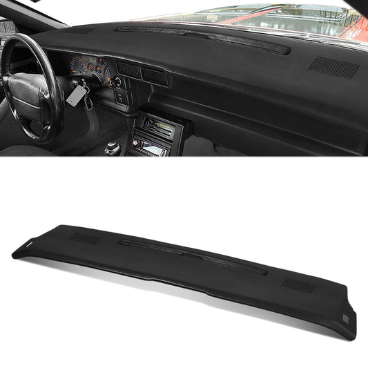 nan DASH COVERS - MOLDED DASH CAP COVER OVERLAY - 84-92 CHEVY CAMARO - ABS PLASTIC - TEXTURED BLACK