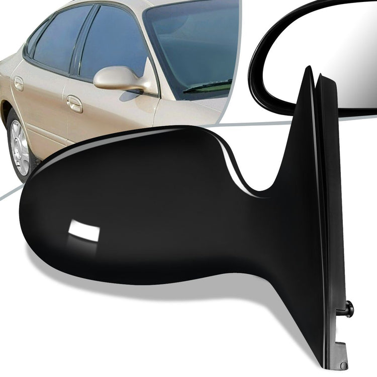 RETROVISOR MIRROR - OEM - 96-99 FORD TAURUS / 96-99 MERCURY SABLE - POWERED - PAINTABLE - BLACK - RIGHT