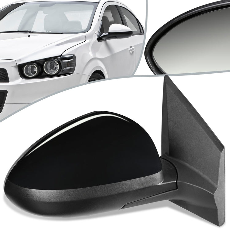 RETROVISOR MIRROR - OEM - 12-19 CHEVY SONIC - MANUAL - PAINTABLE - BLACK - RIGHT