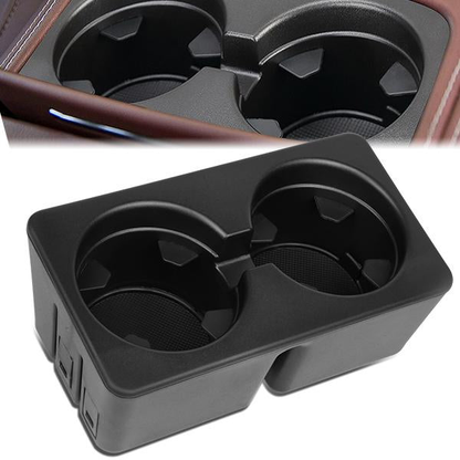 nan CUP HOLDER INSERT - 07-13 CHEVY SILVERADO 1500, CHEVY AVALANCHE, GMC SIERRA 1500 / 07-14 CHEVY SILVERADO 2500, 3500, CHEVY TAHOE, GMC SIERRA 2500, 3500, GMC YUKON, YUKON XL, CADILLAC ESCALDE - FITS MODELS WITH FRONT FLOOR CONSOLE - BLACK