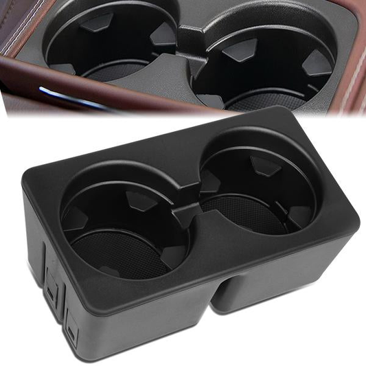 nan CUP HOLDER INSERT - 07-13 CHEVY SILVERADO 1500, CHEVY AVALANCHE, GMC SIERRA 1500 / 07-14 CHEVY SILVERADO 2500, 3500, CHEVY TAHOE, GMC SIERRA 2500, 3500, GMC YUKON, YUKON XL, CADILLAC ESCALDE - FITS MODELS WITH FRONT FLOOR CONSOLE - BLACK