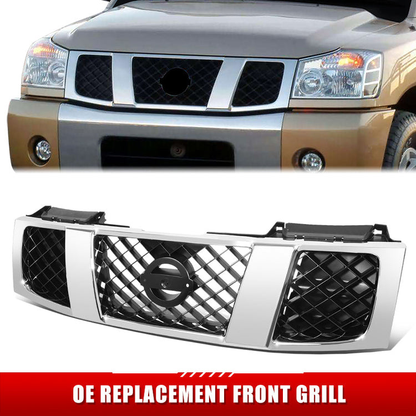 PARRILLA GRILLE - DS TITN/ARMDA '04-'07/'08-'15/ GRILLE ASS'Y '04-'07/ CHROME/BLACK (LE)/ (SAME=ARMADA)