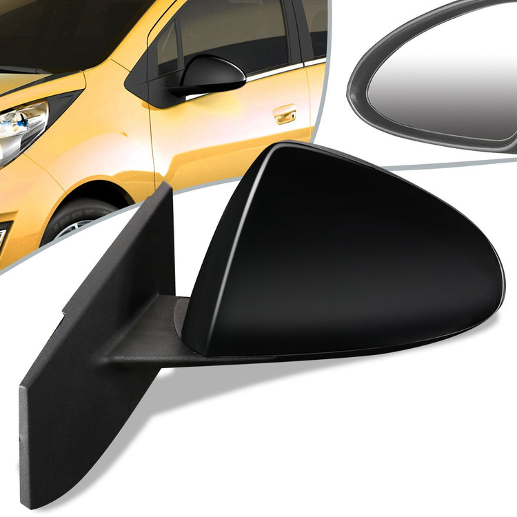 RETROVISOR MIRROR - OEM - 13-15 CHEVY SPARK - POWERED - PAINTABLE - BLACK - LEFT