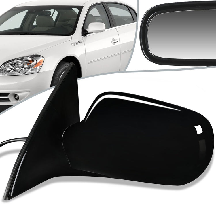 RETROVISOR MIRROR - OEM - 06-11 BUICK LUCERNE - POWERED - PAINTABLE - BLACK - LEFT