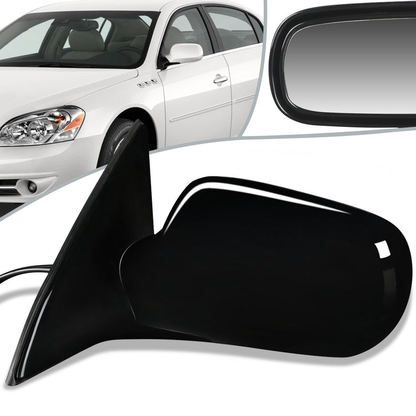 RETROVISOR MIRROR - OEM - 06-11 BUICK LUCERNE - POWERED - PAINTABLE - BLACK - LEFT