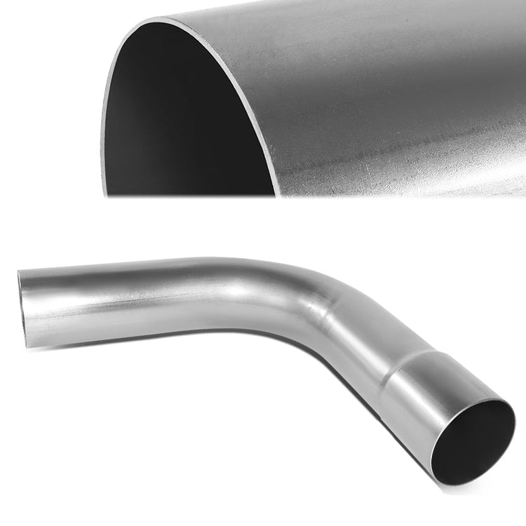 nan EXHAUST PIPE TUBING - L-BEND - 1PC - 3.0"-3.15" FLARED - OD CUSTOM 45 DEGREE - 18 GAUGE - STAINLESS STEEL