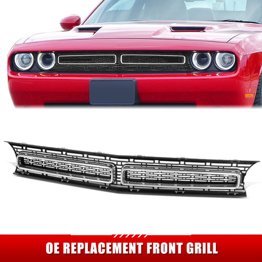 PARRILLA GRILLE - DG CHALGER 08-14/15-22/ GRILLE ASS'Y 15-21/ MAT-BLACK W/CHROME MOULDING/ (R/T|R/T PLUS|SXT|SXT PLUS)//PARTS.NO,CH1200389//OEM NO,68259754AD