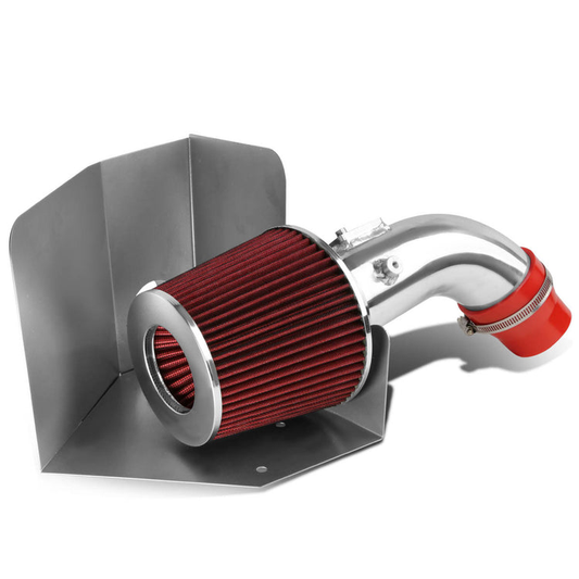FILTRO DE AIRE ALTO FLUJO HEAT SHIELD - 07-11 TOYOTA CAMRY 4-CYL - ALUMINUM PIPING - RED