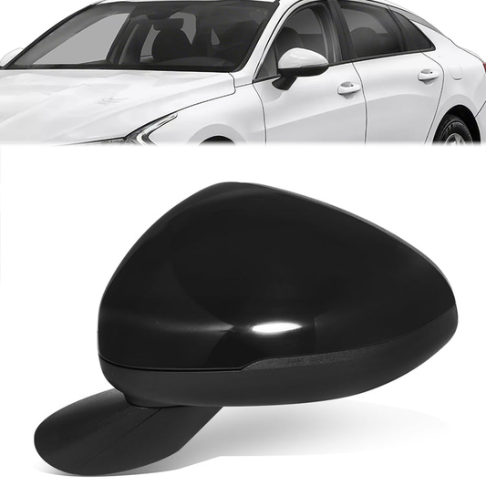 RETROVISOR MIRROR - OE STYLE - KIA K5 21-24 - WITH POWER WITH HEATED GLASS WITH BLIND SPOT - FOR LXS - DRIVER SIDE - PAINT TO MATCH - BLACK