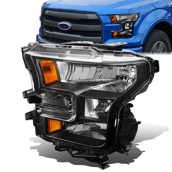 FAROS OE STYLE - 15-17 FORD F-150 - ONLY FITS MODELS W/ COMPOSITE HEADLIGHTS - H11 LOW BEAM / 9005 HIGH BEAM - BLACK HOUSING - LEFT