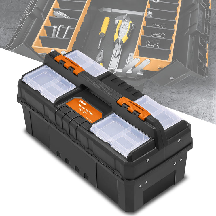 HERRAMIENTAS PLASTIC TOOL BOX - ORANGE