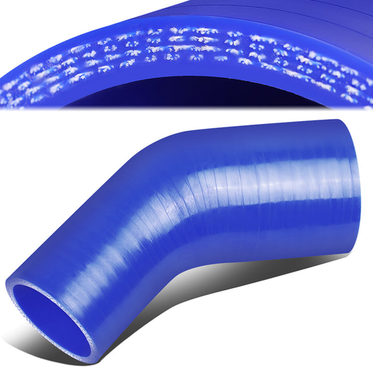 COPLE DE SILICON 3-PLY - 2.50" TO 3.00" REDUCER W/ 45 DEGREE - BLUE