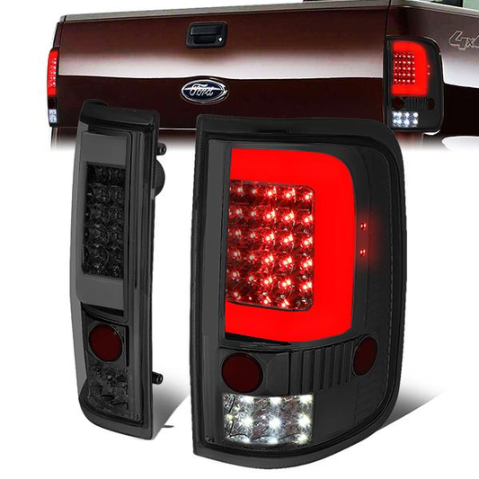 FAROS TRASEROS 04-08 FORD F-150 / LOBO - 3D - LED - SMOKE