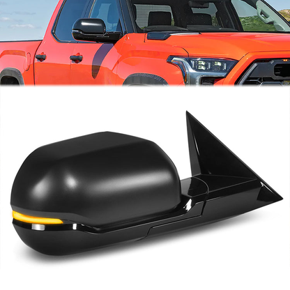 RETROVISOR MIRROR - OE STYLE - TOYOTA TUNDRA 22-24 - WITH POWER WITH HEATED - PASSENGER SIDE - PAINT TO MATCH - BLACK