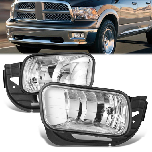 FAROS DE NIEBLA 09-12 DODGE RAM 1500 / 11-18 DODGE RAM 2500, 3500 ,NO WIRE NO SWITCH,CLEAR