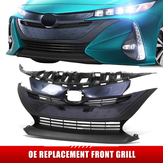 PARRILLA GRILLE - TY PRIS PHV(PRIME) 17-18/19-22/ GRILLE ASS'Y 17-22/ MAT-DARK GRAY/ W/GRAY MOULDING/ W/O SENSOR H.//PARTS.NO,TO1200434//OEM NO,5310147041