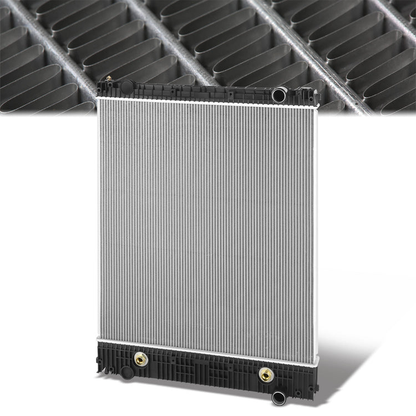 RADIADOR RADIATOR - OEM - FREIGHTLINER BUSINESS CLASS M2 2006-2012 / FREIGHTLINER M2 106 2006-2015 / STERLING TRUCK ACTERRA 2008-2010 - WITH PASSENGER SIDE OUTLET