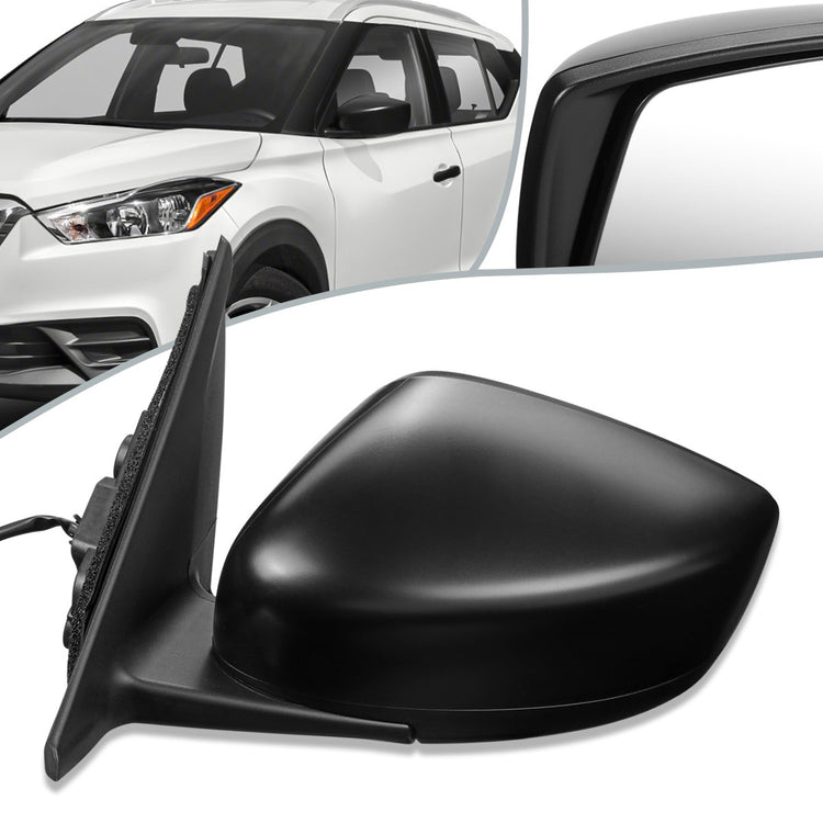 RETROVISOR MIRROR - OEM - 18-20 NISSAN KICKS - POWERED - FOLDING - TEXTURED - BLACK - LEFT