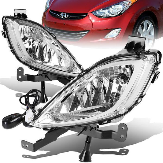 FAROS DE NIEBLA 11-13 HYUNDAI ELANTRA - W/ SWITCH - 881 BULB - CLEAR