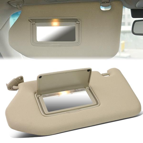nan SUN VISOR - 13-19 NISSAN PATHFINDER / 2013 INFINITI JX35 / 14-19 INFINITI QX60 - FITS ILLUMINATED MODELS - W/ VANITY LIGHT - DRIVER SIDE - BEIGE