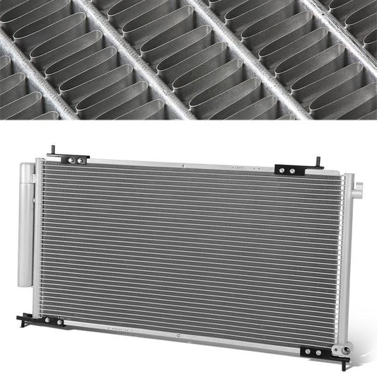 CONDENSADOR HONDA CR-V 2002-2006 / HONDA ELEMENT 2003-2011 - ALUMINUM - SILVER