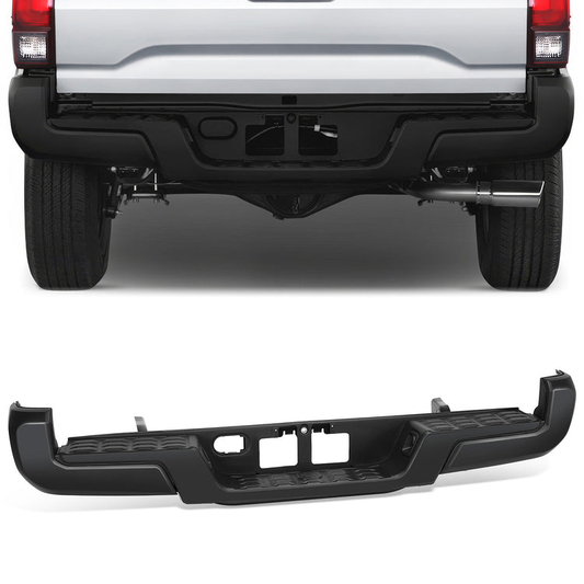BURRERA TRASERA 16-23 TOYOTA TACOMA - WITHOUT SENSOR HOLE - BLACK