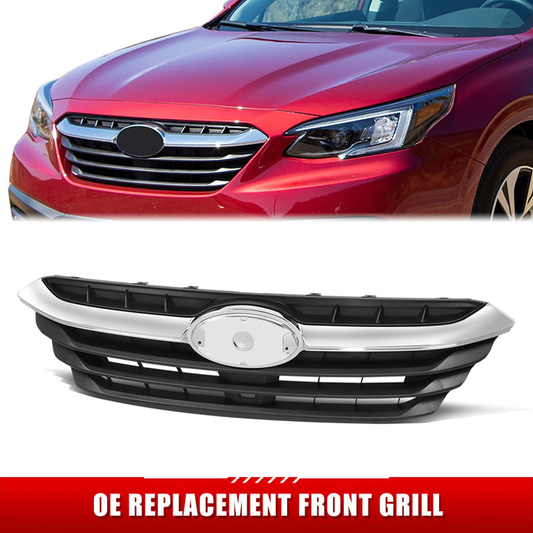 PARRILLA GRILLE - SB LGCY/OTBAK 20-22/ GRILLE ASS'Y/ MAT-BLACK/ W/CHROME MOUDLING/ & GARNISH (2.5) (LEGACY)/(BASE|CONVENIENCE/LIMITED)//PARTS.NO,SU1200194//OEM NO,91121AN02A