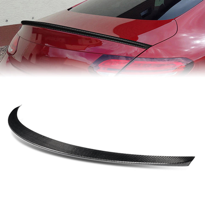 SPOILER CAR TRUNK SPOILER - 17-21 MERCEDES-BENZ C300 / 17-18 MERCEDES-BENZ C250 / 17-20 MERCEDES-BENZ C63 AMG S / 17-20 MERCEDES-BENZ C63 AMG/ 18-20 MERCEDES-BENZ C200 / 18 MERCEDES-BENZ C180 / 17-20 MERCEDES-BENZ C43 AMG - FITS COUPE MODELS ONLY - CARBON