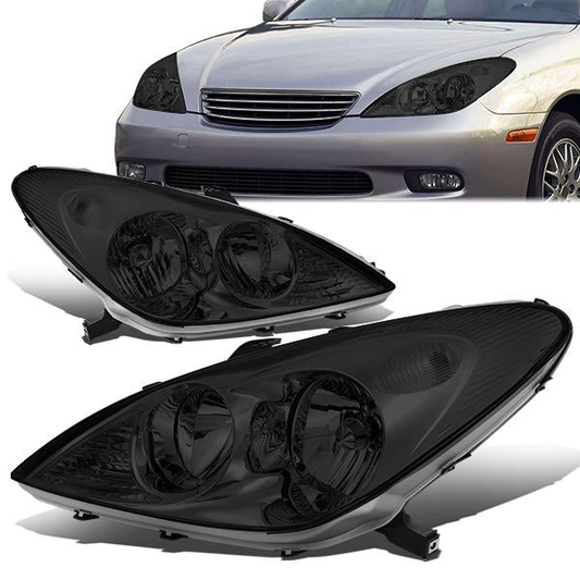 FAROS 02-03 LEXUS ES300 / 04 LEXUS ES330 - SMOKE HOUSING / CLEAR CORNER - H7 LOW BEAM / 9005 HIGH BEAM