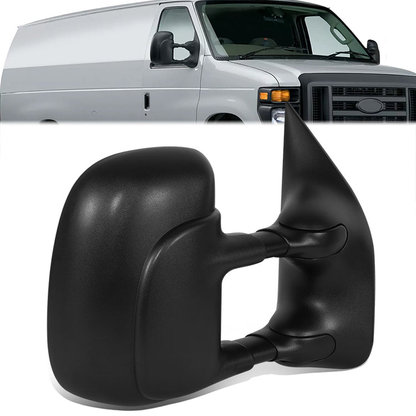 RETROVISOR MIRROR - OE STYLE - FORD E-150 09-25 - FORD E-250 09-25 - FORD E-350 09-25 - FORD E-450 09-25 - WITH POWER - PASSENGER SIDE - PAINT TO MATCH - BLACK