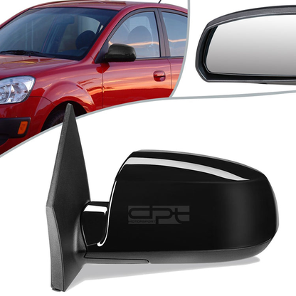 RETROVISOR MIRROR - OEM - 06-09 KIA RIO / 06-09 KIA RIO5 - POWERED - HEATED - PAINTABLE - BLACK - LEFT