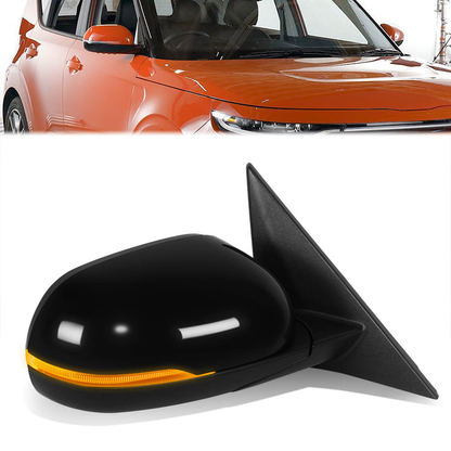 RETROVISOR MIRROR - OE STYLE - KIA SOUL 2020-2022 - WITH POWER WITH HEATED GLASS WITH TURN SINGAL - PASSENGER RIGHT SIDE - BLACK