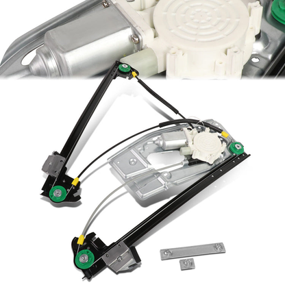 REGULADOR DE VENTANA WINDOW MOTORS & REGULATORS - METALLIC - 01-03 BMW 525I/99-00 BMW 528I/01-03 BMW 530I/97-03 BMW 540I/00-03 BMW M5 - METALLIC - BARE STEEL/PLASTIC