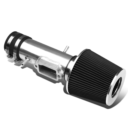 FILTRO DE AIRE ALTO FLUJO 3.00" - SHORT RAM - 97-01 TOYOTA CAMRY V6 - BLACK FILTER - POLISHED PIPE