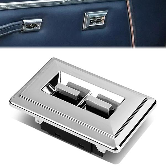 INTERRUPTOR ELEVADOR ELECTRICO 82-88 CHEVY / GMC C/K - DRIVER SIDE - CHROME