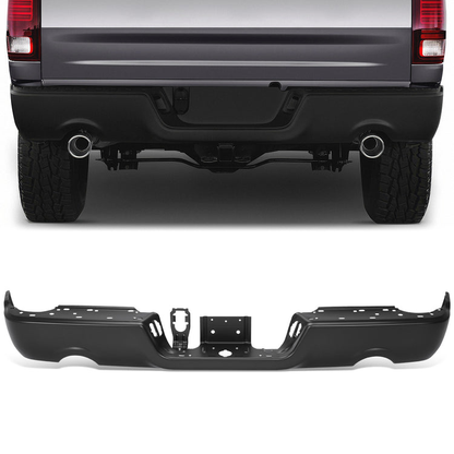 DEFENSA 09-10 DODGE RAM 1500 / 11-18 RAM 1500 / 19-24 RAM 1500 CLASSIC - WITH DUAL EXHAUST - WITHOUT PARK ASSIST - BLACK