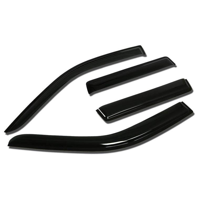 PROTECTOR DE VENTANA WINDOW VISORS - 03-06 MITSUBISHI OUTLANDER - 4PCS - DARK SMOKE