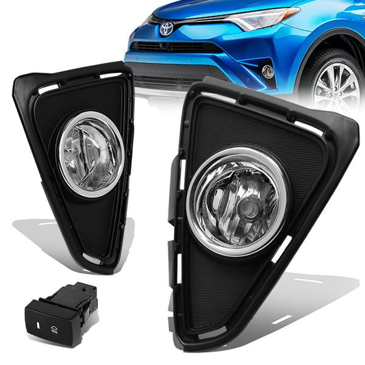 FAROS DE NIEBLA 2016 TOYOTA RAV 4 - W/ SWITCH - H16 BULB - CLEAR
