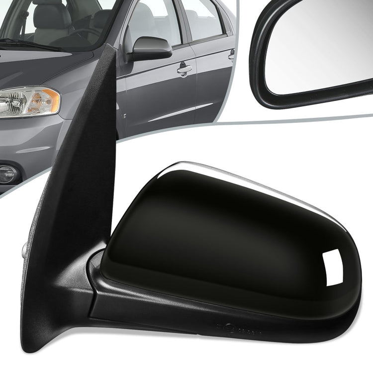 RETROVISOR MIRROR - OEM - 07-11 CHEVY AVEO - POWERED - HEATED - PAINTABLE - BLACK - LEFT